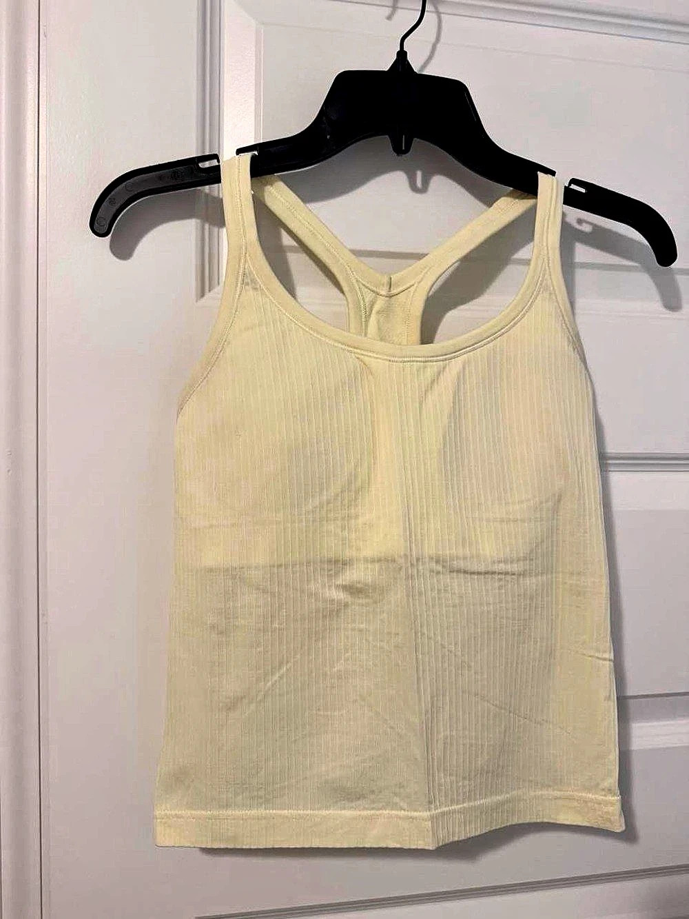 Lululemon Ebb to Street Racerback Tank Top Yellow